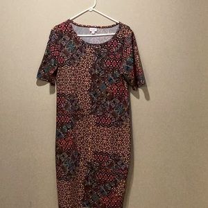 LuLaRoe multicolored dress XL